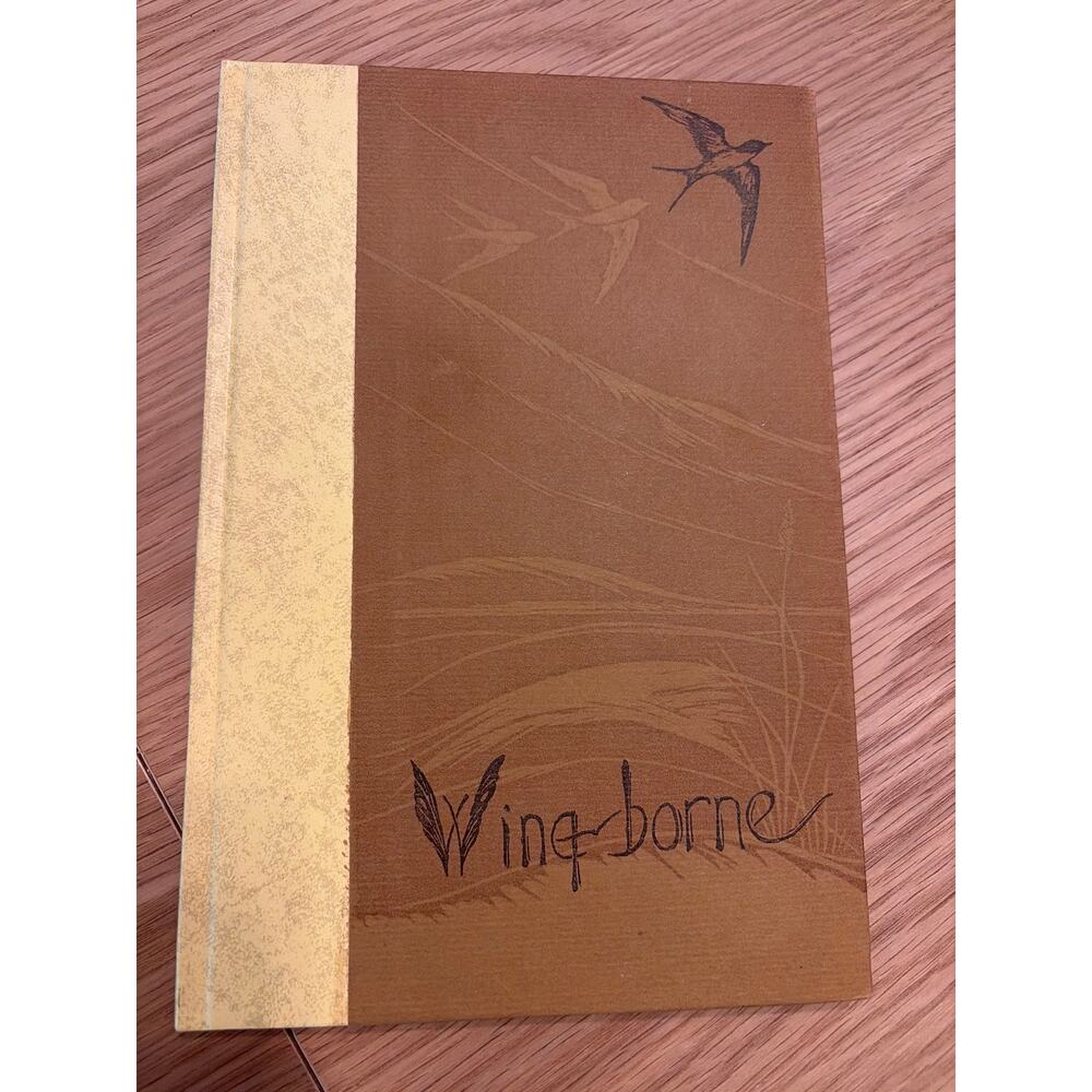 Wingborne Gwen Frostic 1967 HC Block Print Poetry Presscraft Papers Michigan